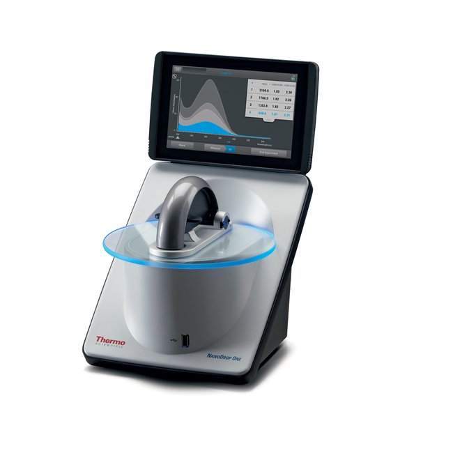Picture of NanoDrop UV vis spectrophotometer