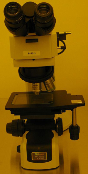 Picture of Yellow Light Microscope